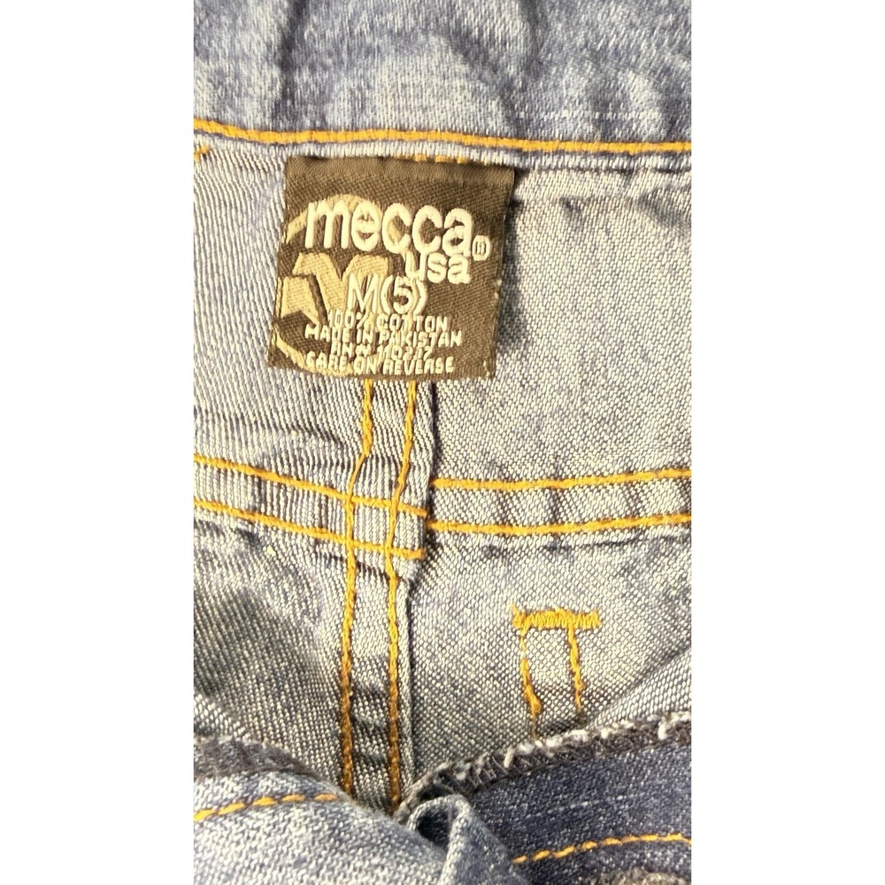 Vintage Mecca USA Boys BlueJean Shorts M5 Waist 24" Cotton 3 Color Mecca Pocket - Picture 2 of 5